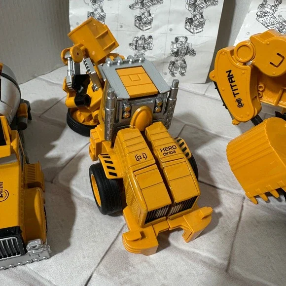 Jinbao Big-Moe Devastator KO Transformers Construction Vehicle Robot Set Lot - Picture 3 of 13